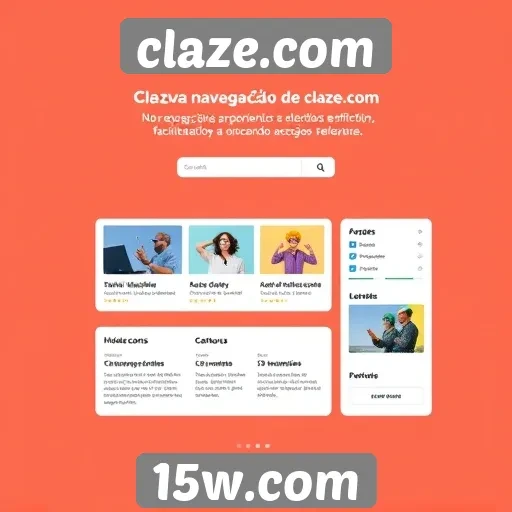 Navegação simplificada no site de Claze.com melhora a experiência do usuário
