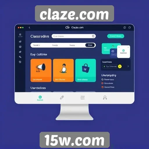 Análise da interface do usuário no claze.com